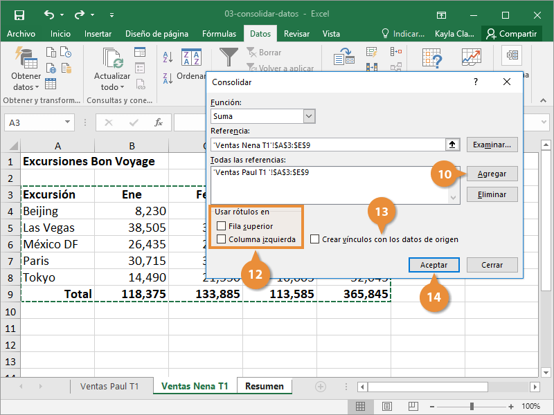 Consolidar Datos