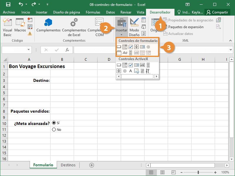 Controles de Formulario