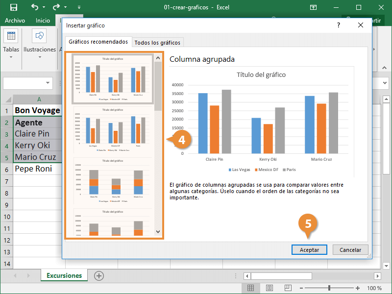 Crear Gráficos