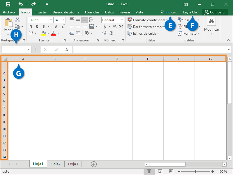 Entender la Pantalla de Excel