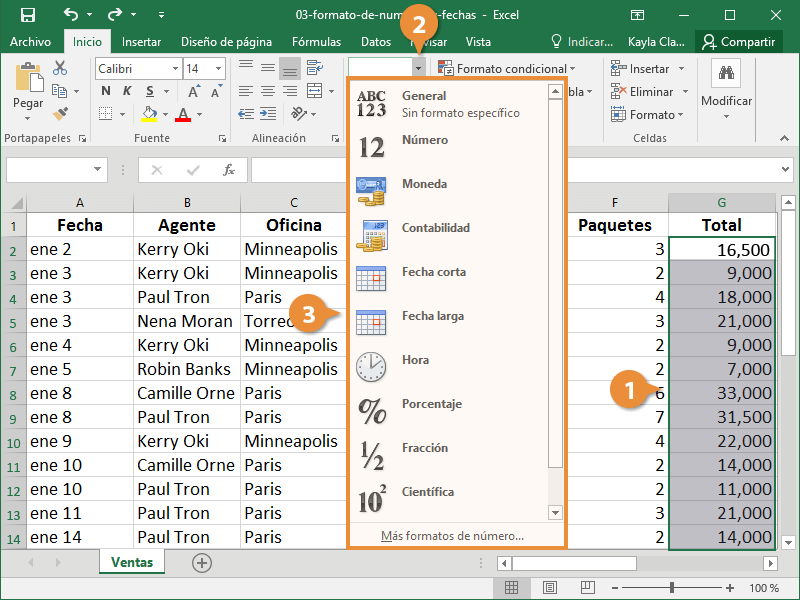 Formato de Numeros y Fechas