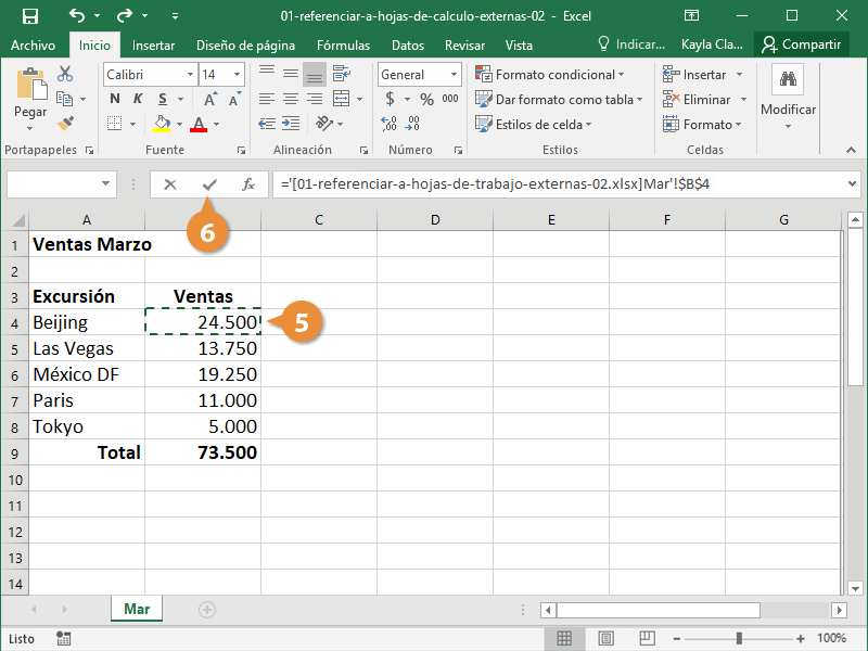 Referencias Hojas de Calculo Externas