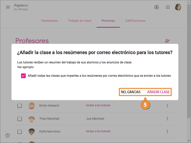 Comunicación con el Tutor