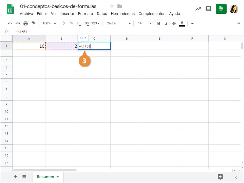 Concepts de base des formules