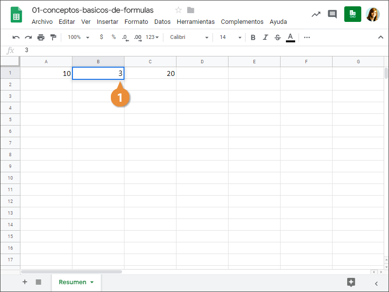 Conceptos Básicos de Fórmulas