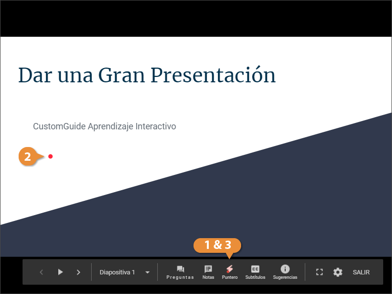 Utilizar las Herramientas de Presentación