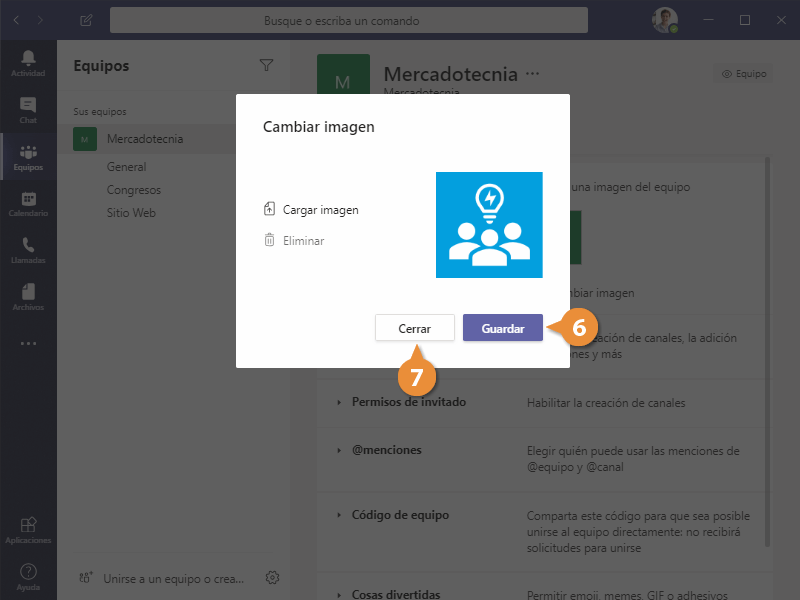 Administrar Configuración del Equipo