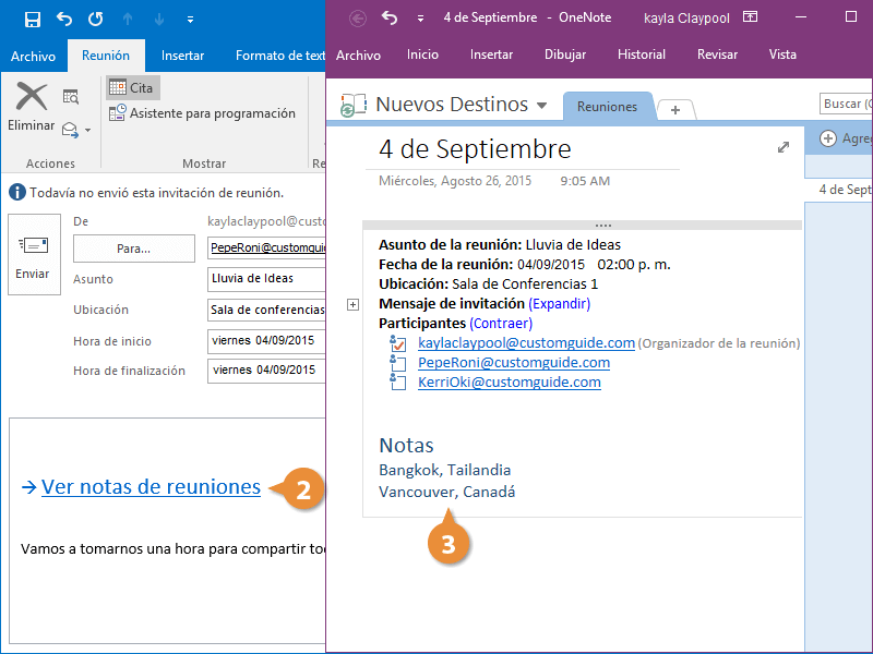 Compartir Notas de Reunión