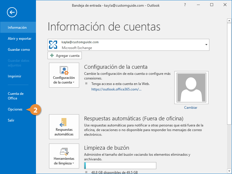 Configuración de Correo Electrónico