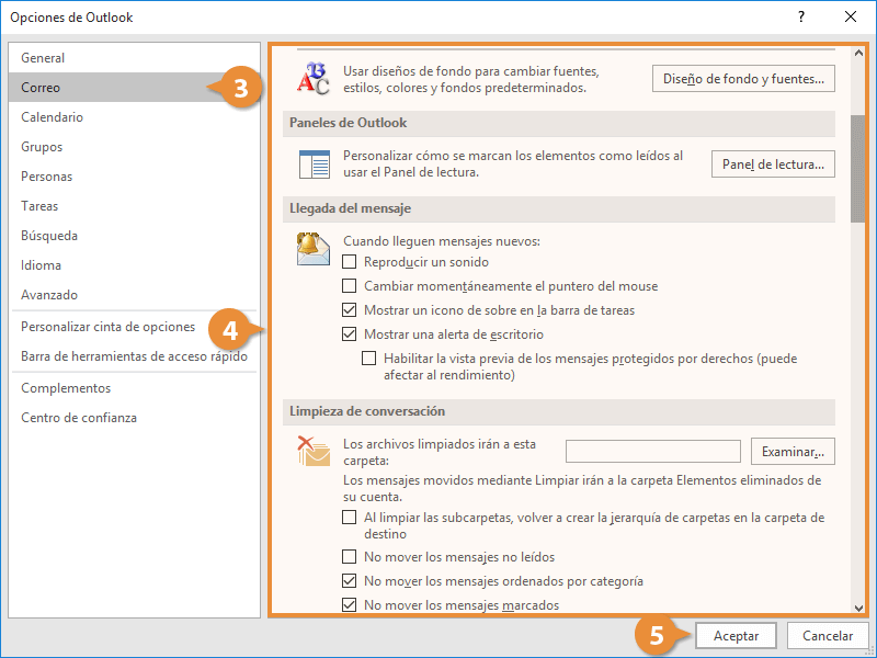 Configuración de Correo Electrónico