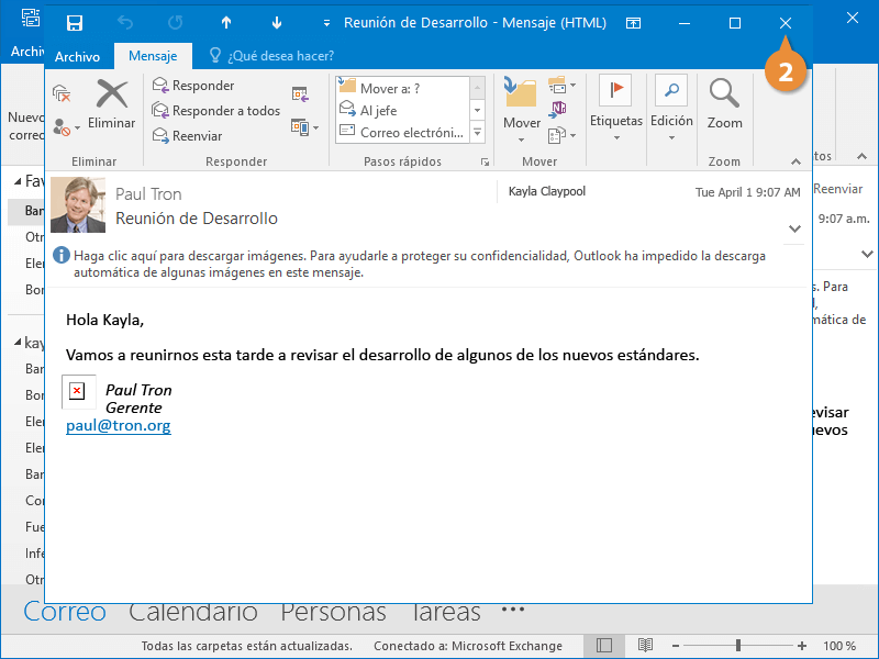 Recibir y Leer un Correo Electrónico