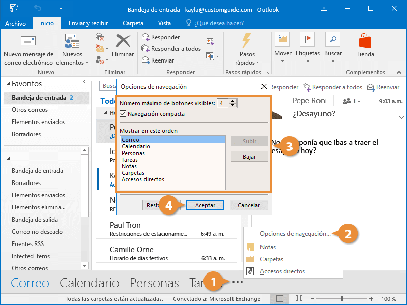 Navegar Outlook