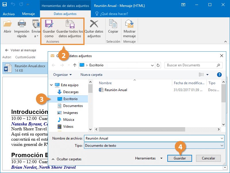 Trabajar con Archivos Adjuntos