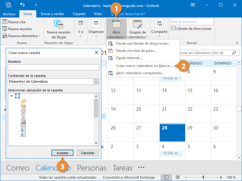 Trabajar con Calendarios Múltiples