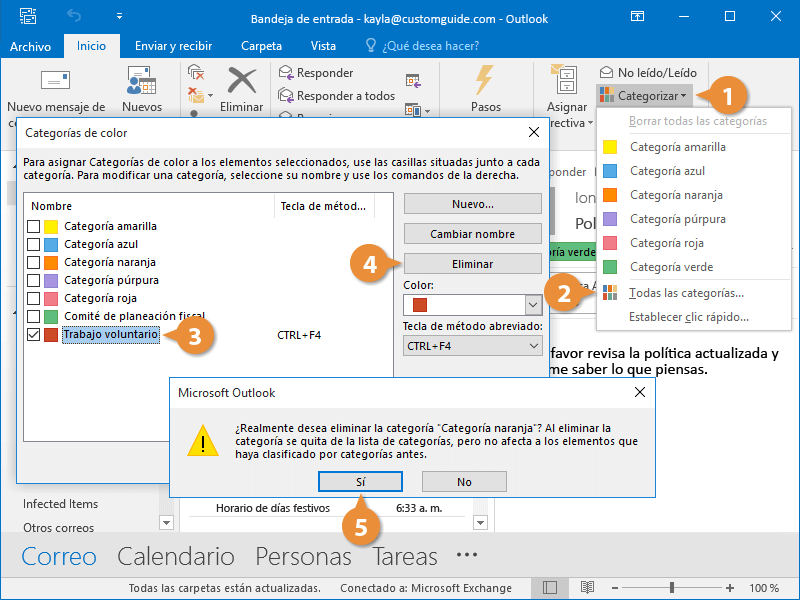 Usar Categorías