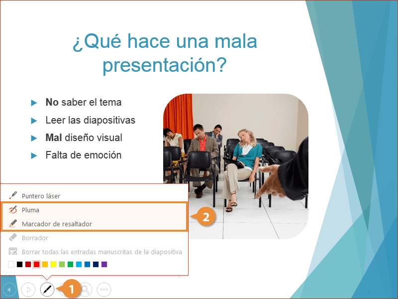 Herramientas de una Presentación