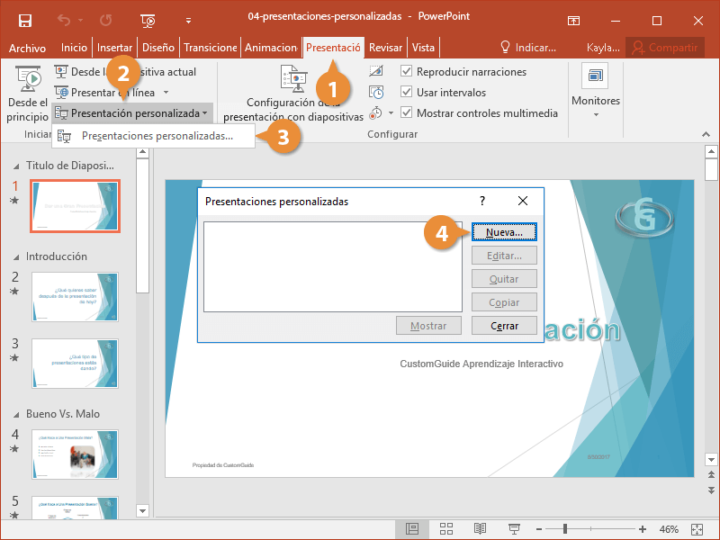 Presentaciones Personalizadas
