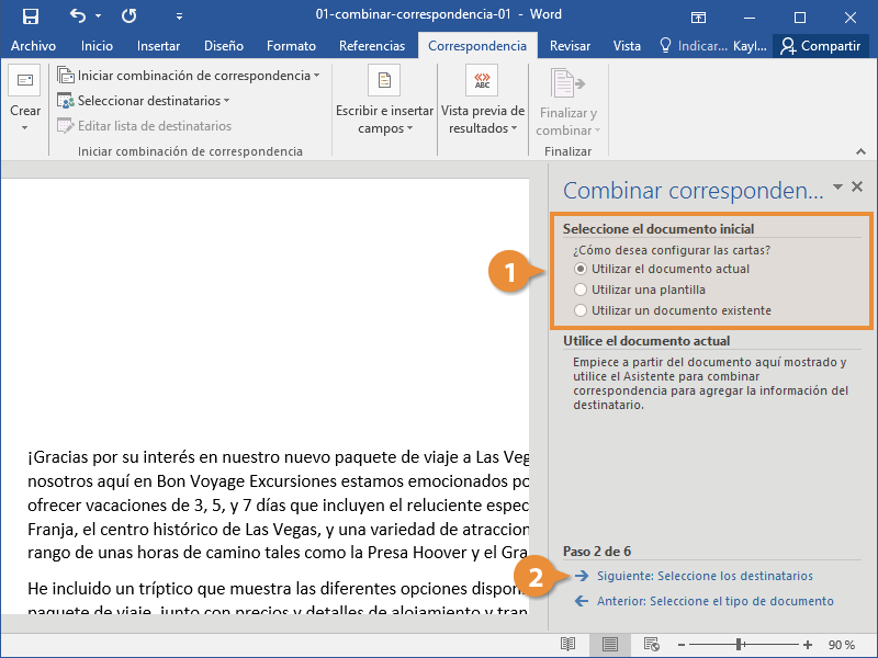 Combinar Correspondencia 