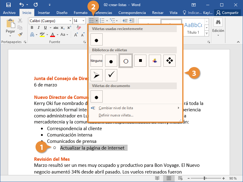 Crear listas