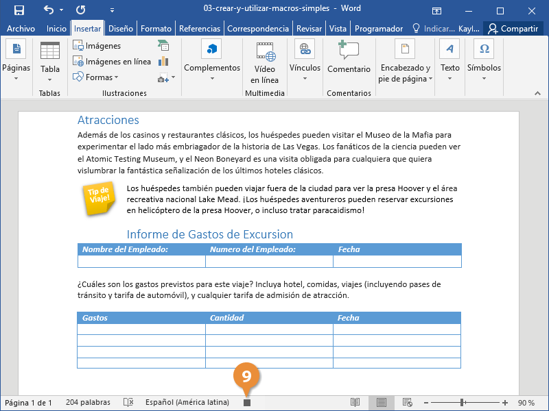 Crear y Utilizar Macros Simples