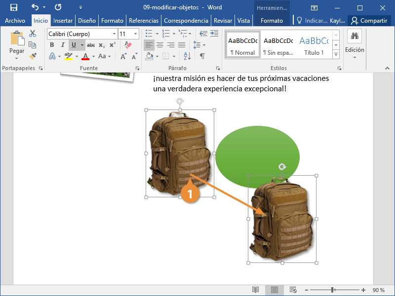 Modificar Objetos en un Documento de Word