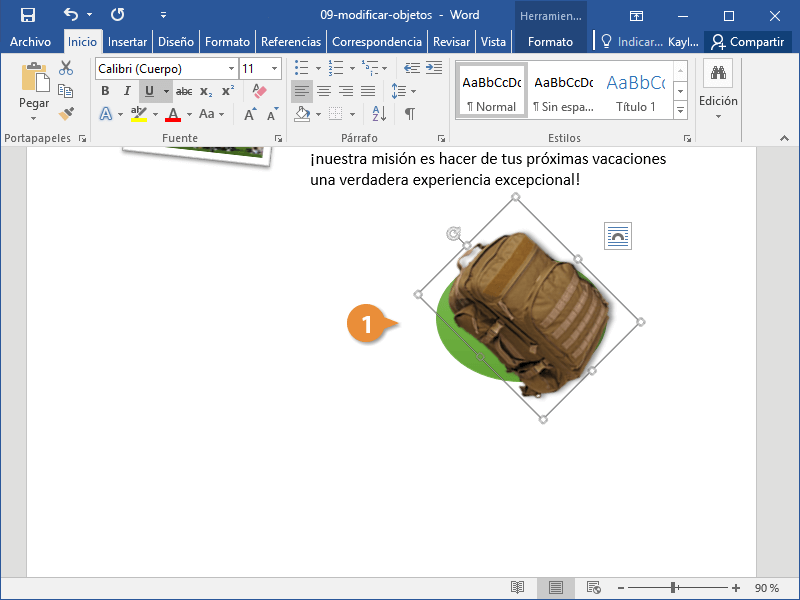 Modificar Objetos en un Documento de Word