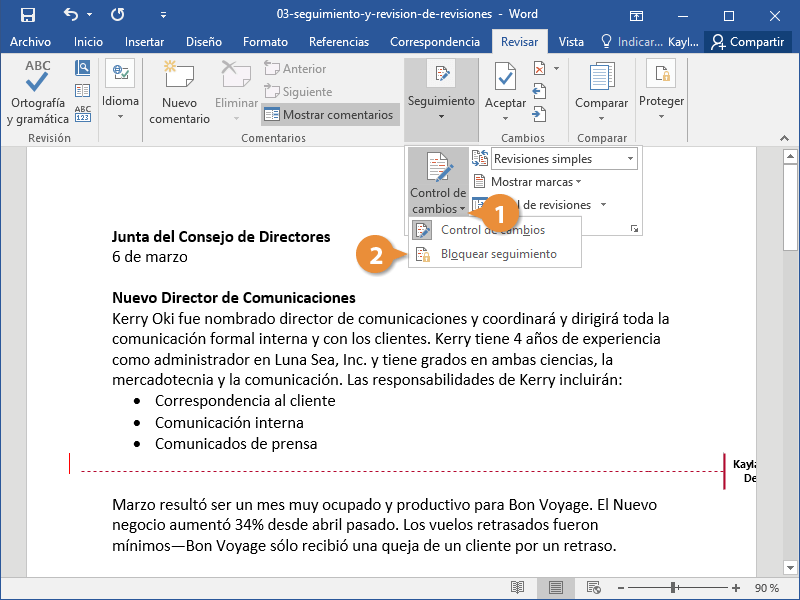 Seguimiento y Revisión de Revisiones