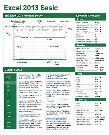 Excel 2013 Basic