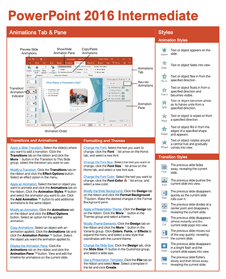 PowerPoint 2016 Intermediate