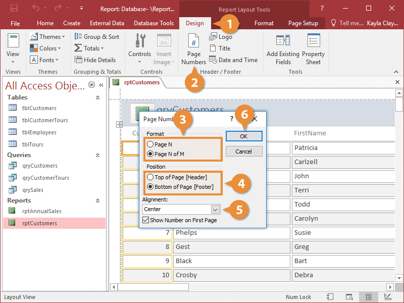 Add Page Numbers