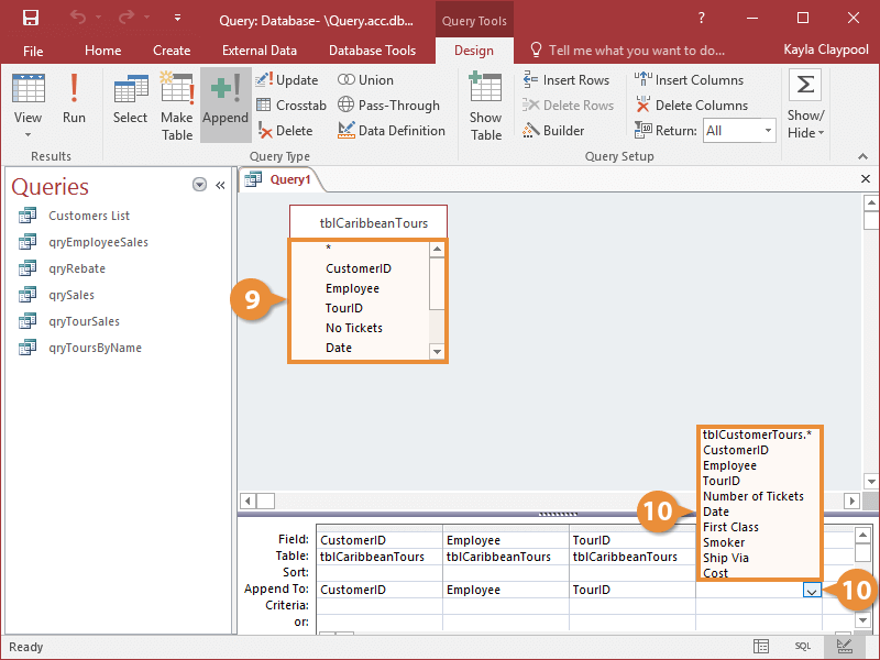 Create an Append Query