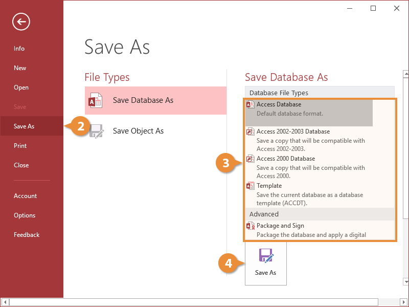 Convert an Access Database