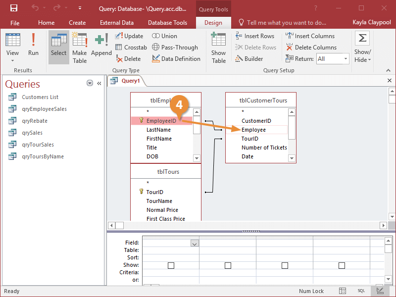 Create a Multiple Table Query