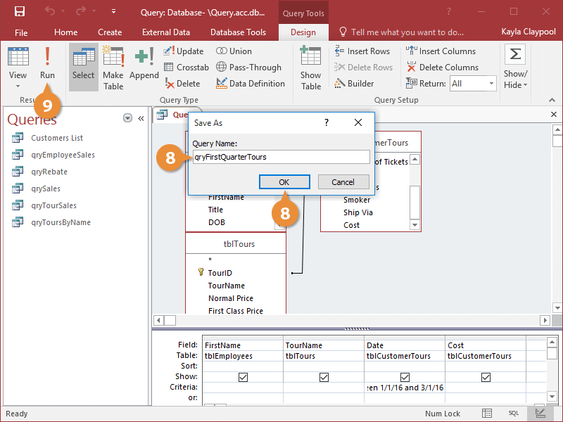 Create a Multiple Table Query