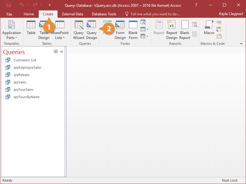 Create A Query CustomGuide