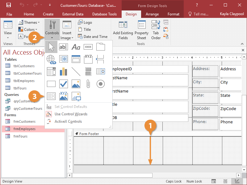 Create a Subform