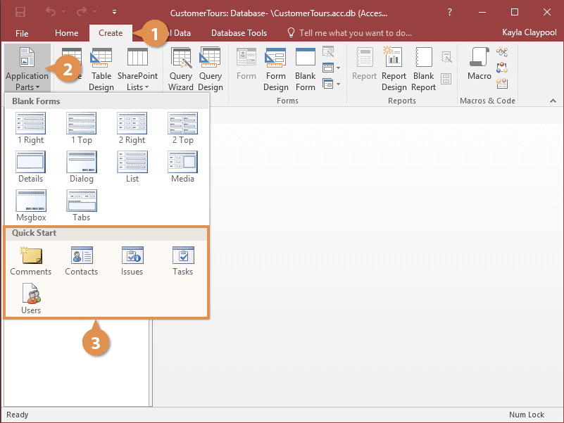 Create a Table