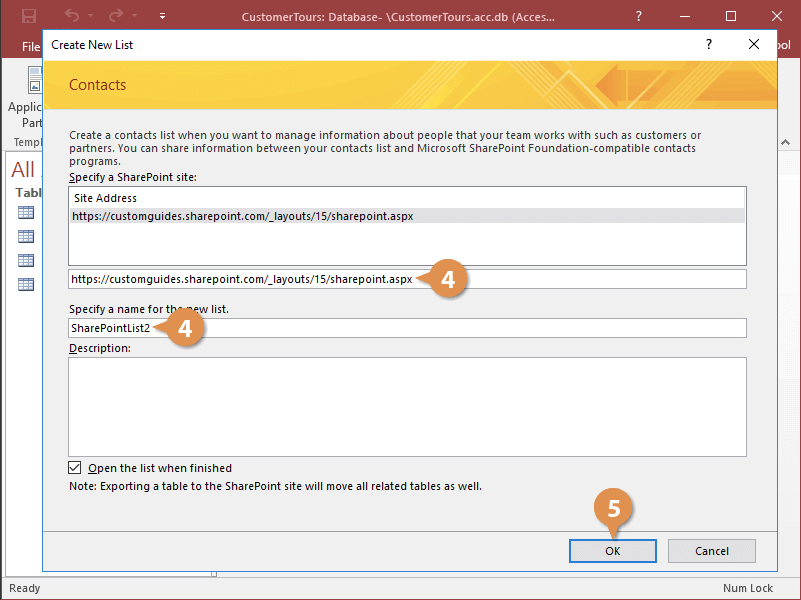 Create a Table