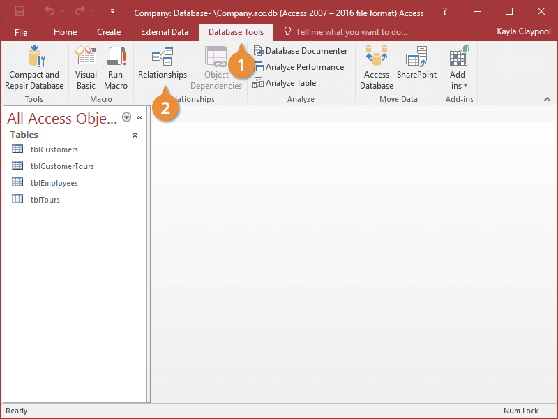 Create Relationships Between Tables