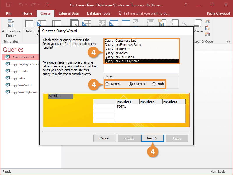 Crosstab Queries