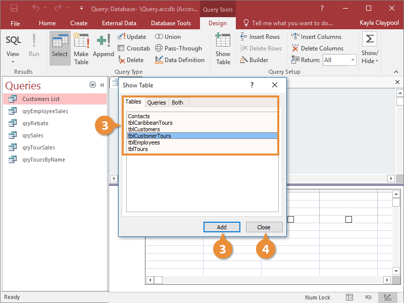 Create a Delete Query