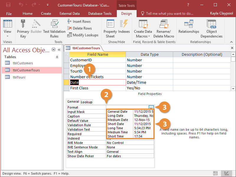Format Number, Currency, and Date/Time Fields
