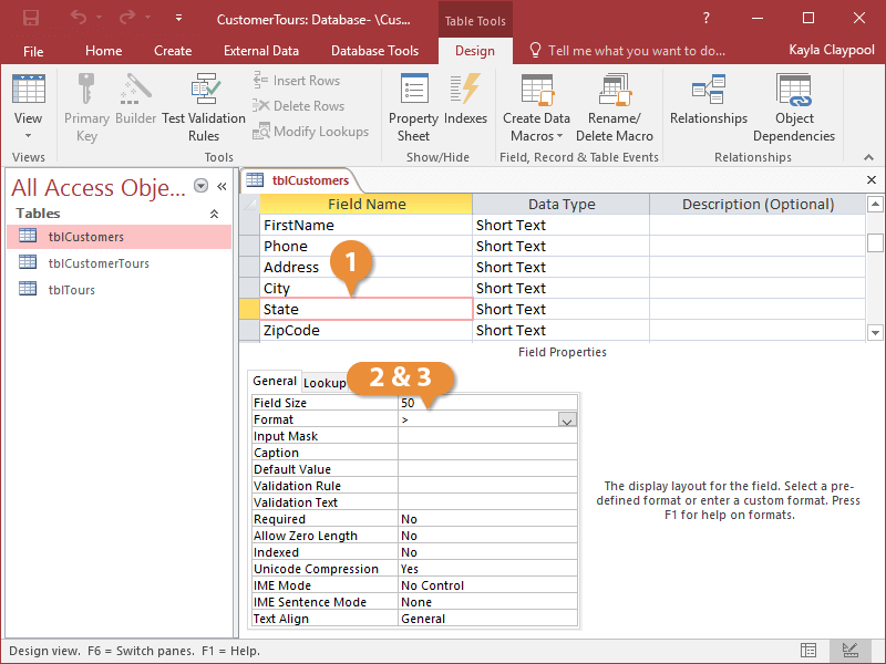 Format Text Fields