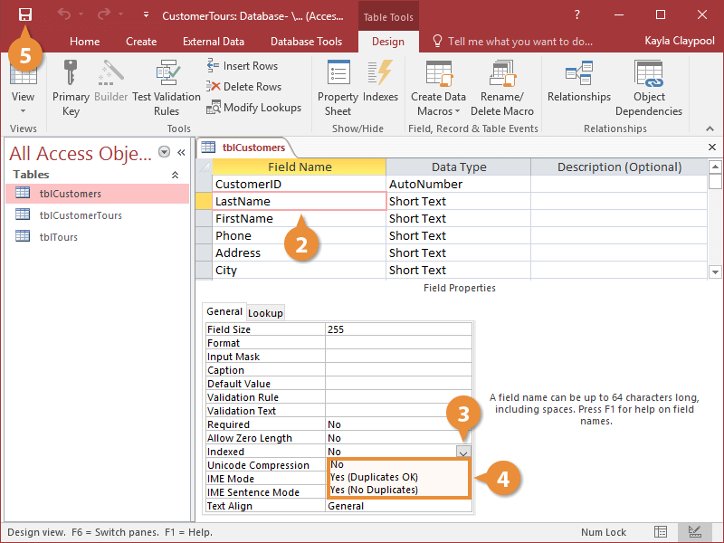 Index a Field