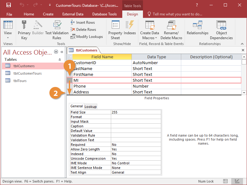 Insert, Reorder, and Delete Fields | CustomGuide