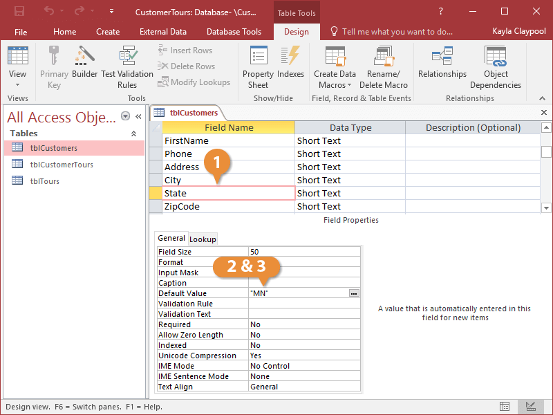 Set a Default Value