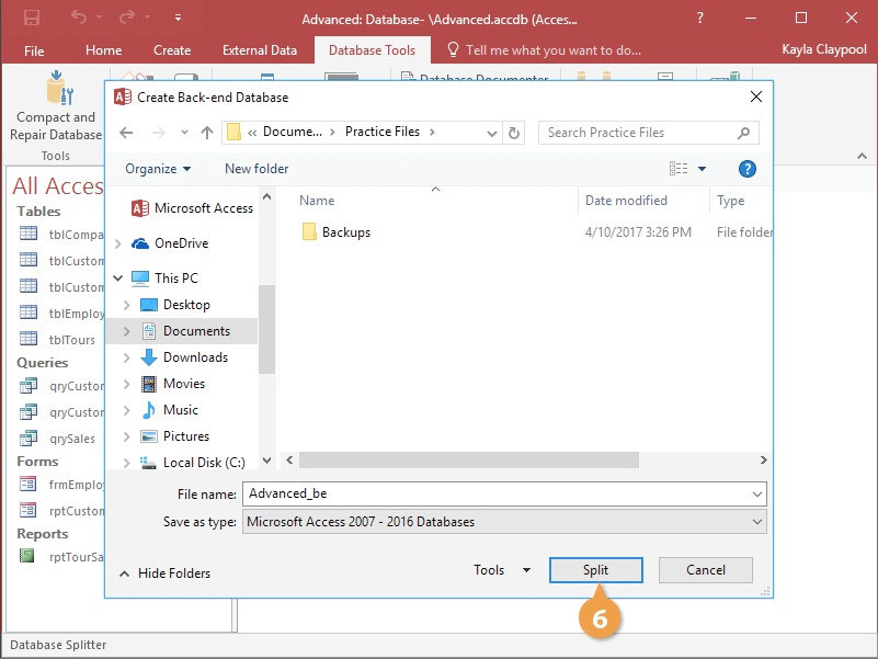 Split a Database