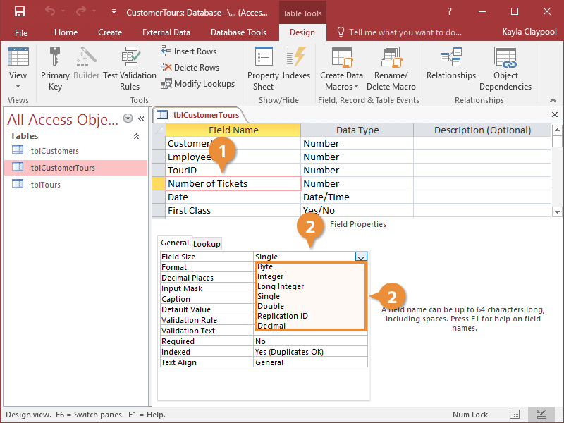 Understand Field Types and Properties