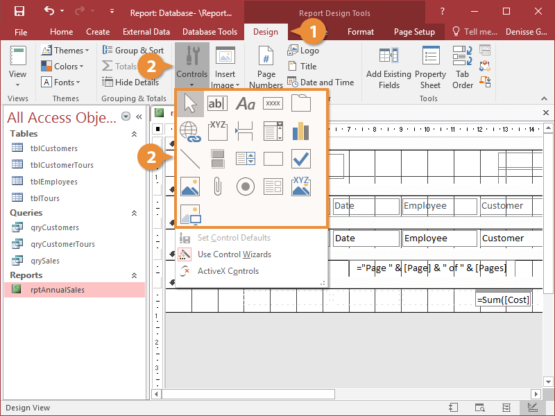 Accessibility Report Sections