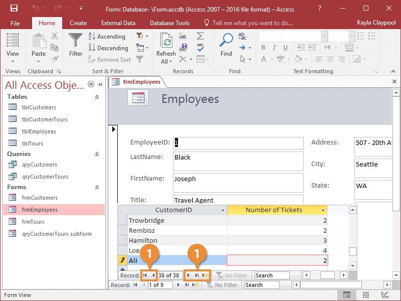 Work with Subforms